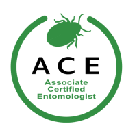 Green and Black Associate Certified Entomologist (ACE) Difference Logo